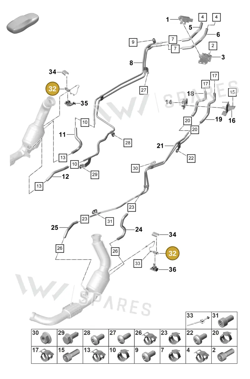 9A7906088 — Porsche Panamera (2023-2025) diagram p58202310, position 32