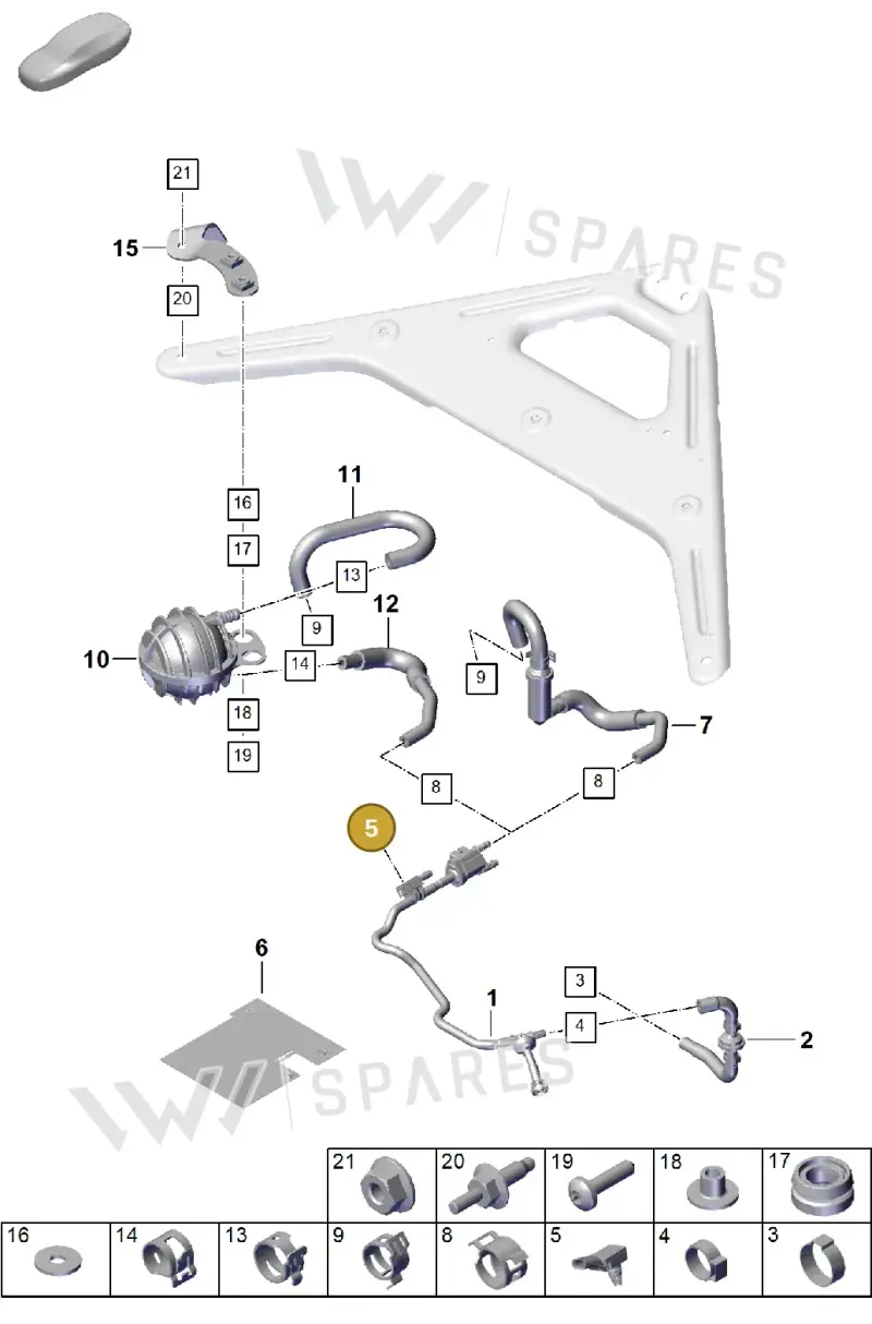 9A790609400 — Porsche Cayenne Coupe (2023-2023) diagram p60107310, position 5