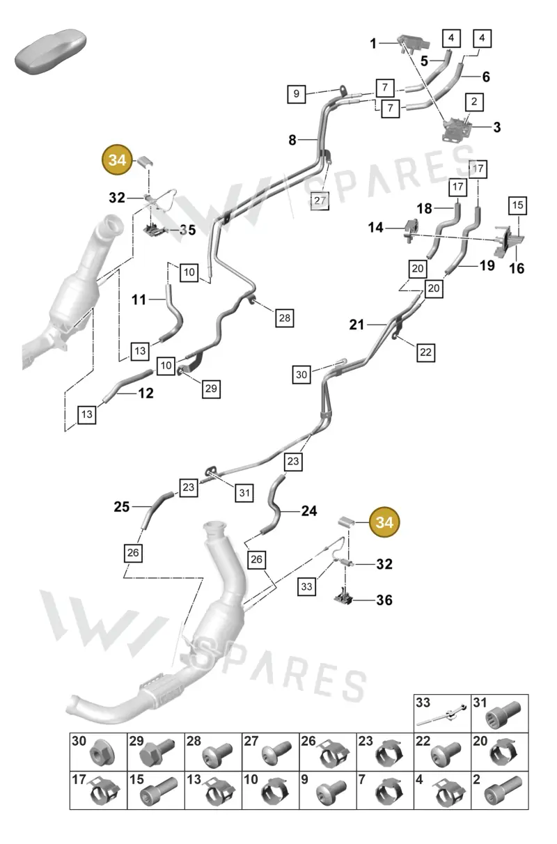9A7906099 — Porsche Panamera (2023-2025) diagram p58202310, position 34