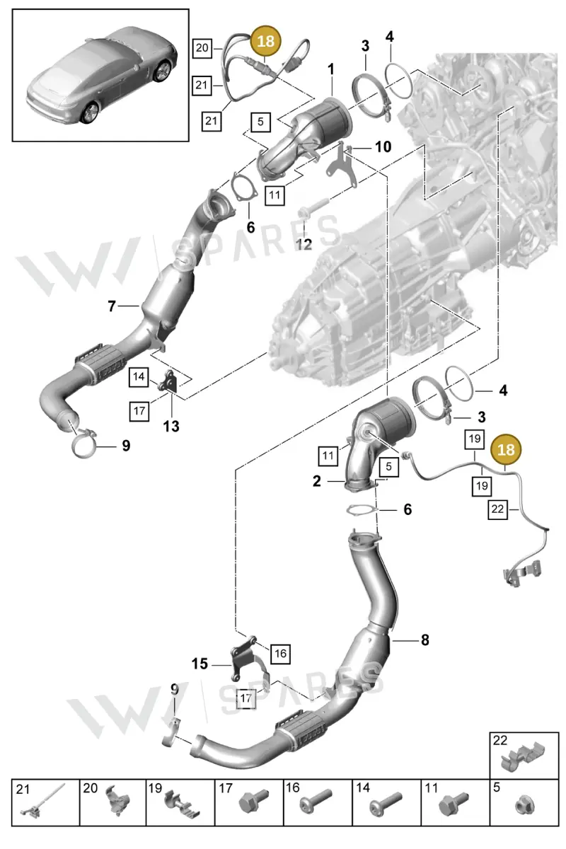 9A7906265E — Porsche Panamera (2016-2020) diagram p49202060, position 18