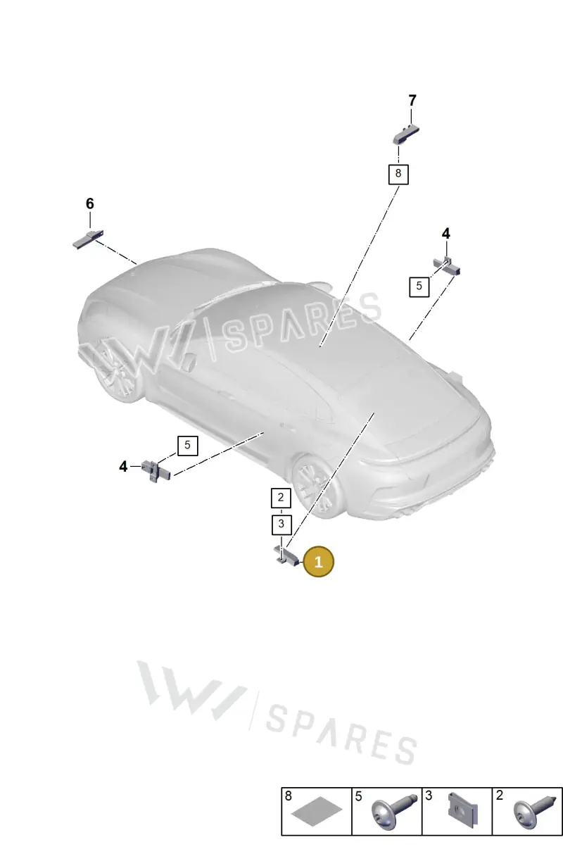 9A790724700 — Porsche Panamera (2023-2025) diagram p62911400, position 1