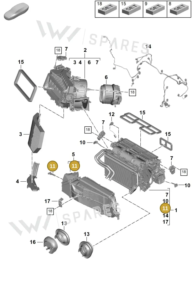9A790754300 — Porsche Panamera (2023-2025) diagram p62814000, position 11