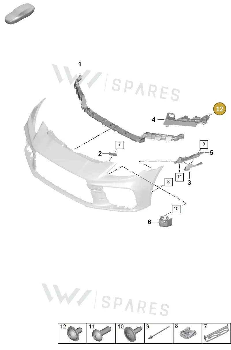 9A791166901 — Porsche Panamera (2023-2025) diagram p62802210, position 12