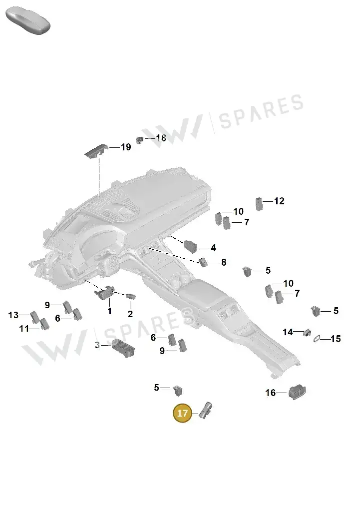 9A7915211 — Porsche Panamera (2023-2025) diagram p62905600, position 17
