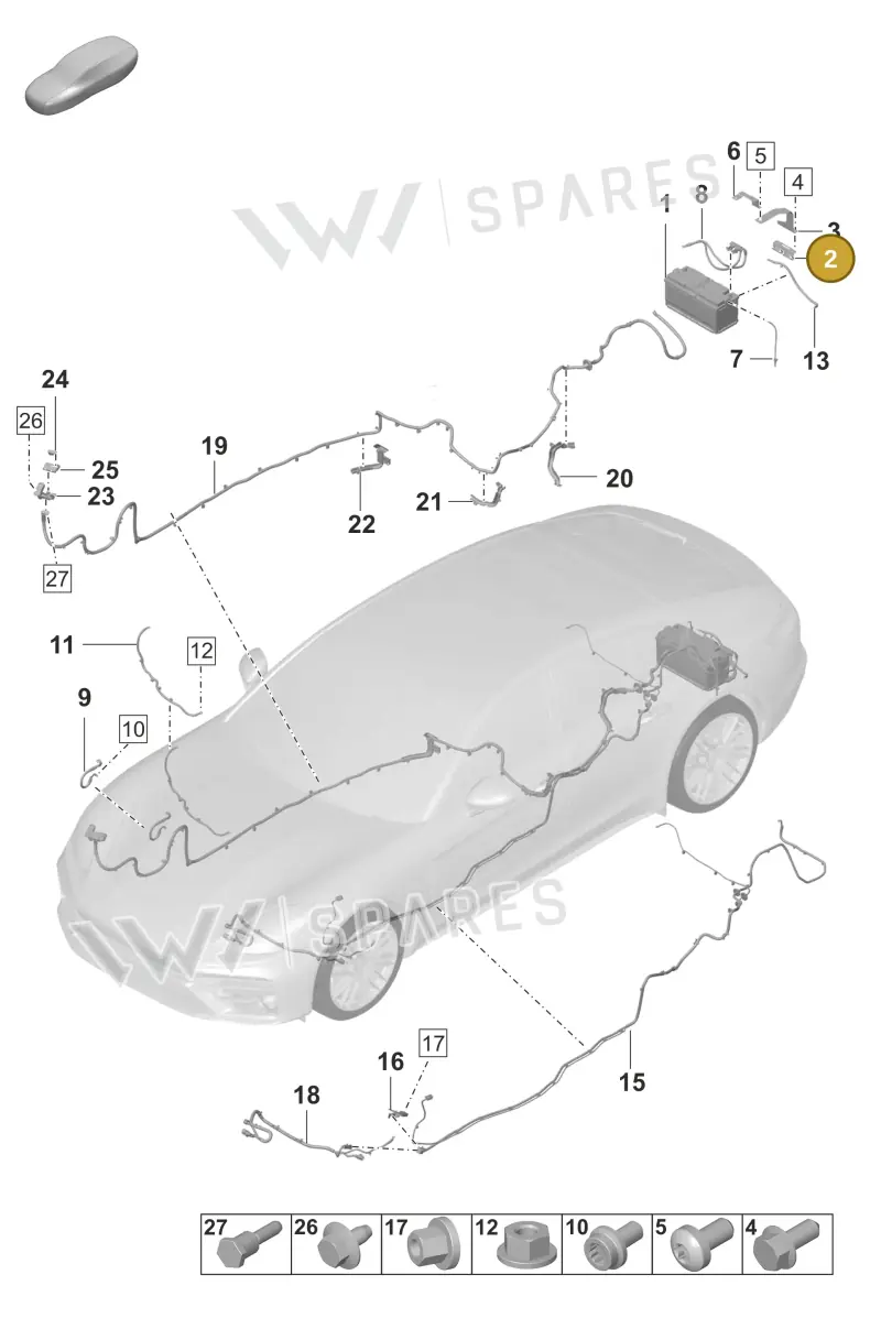 9A791534500 — Porsche Panamera (2020-2023) diagram p58902010, position 2