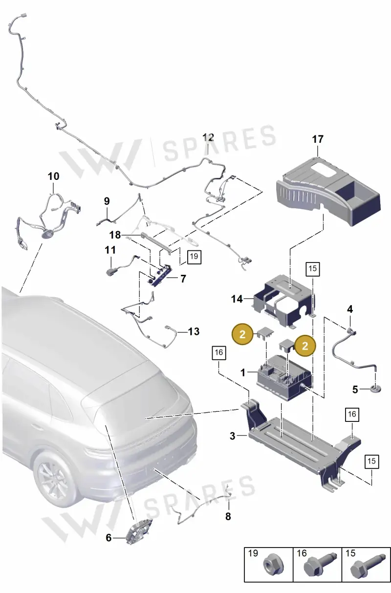 9A791542600 — Porsche Cayenne Coupe (2023-2023) diagram p60902400, position 2