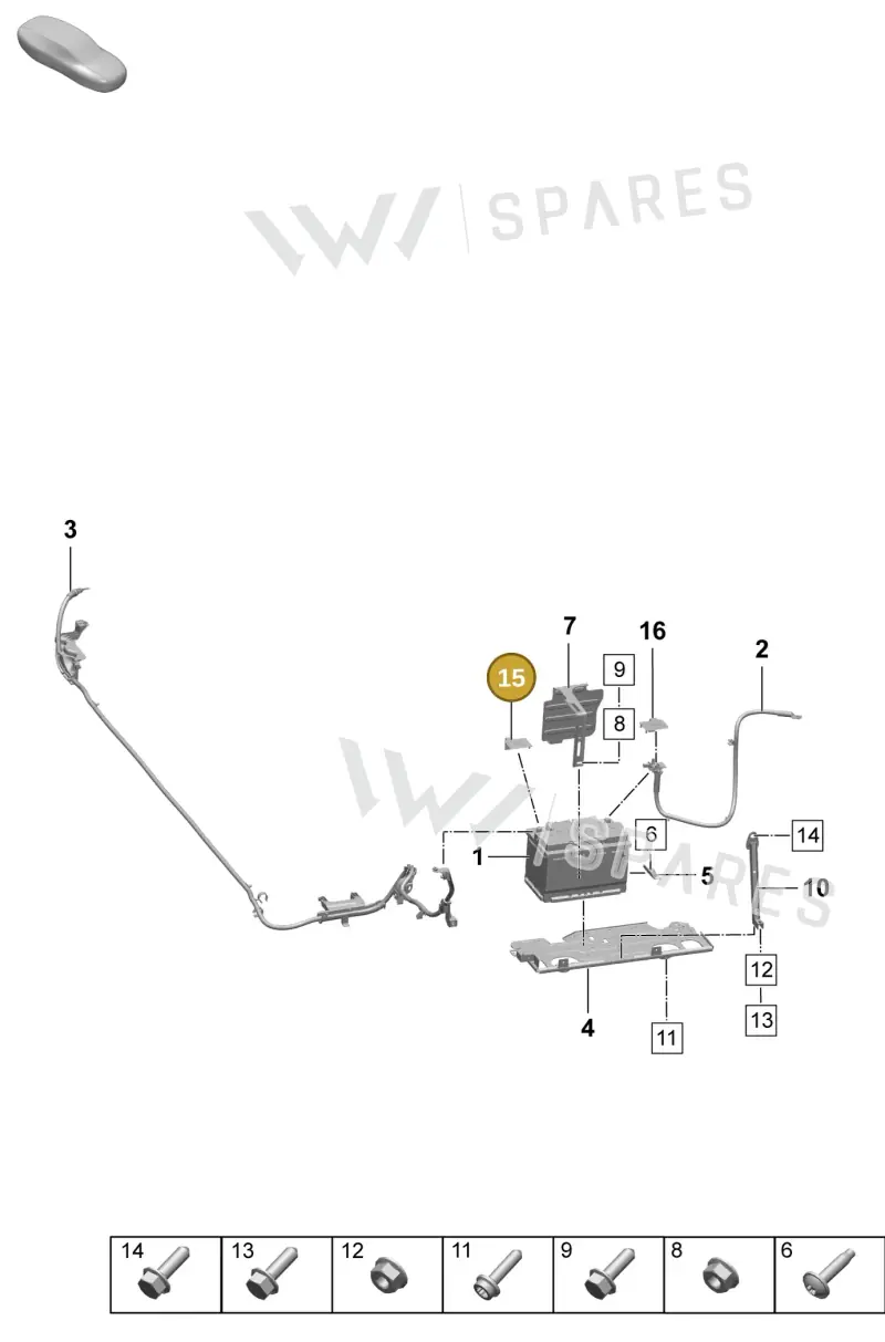 9A7915429 — Porsche Macan (2024-2024) diagram p61902300, position 15