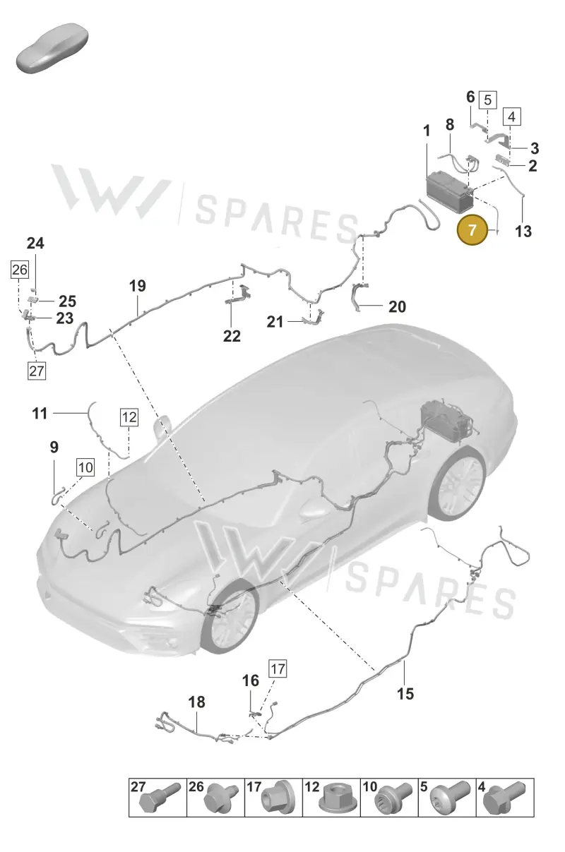 9A791550100 — Porsche Panamera (2020-2023) diagram p58902010, position 7