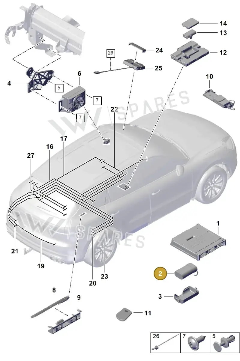 9A7915989 — Porsche Cayenne (2017-2023) diagram p51911024, position 2