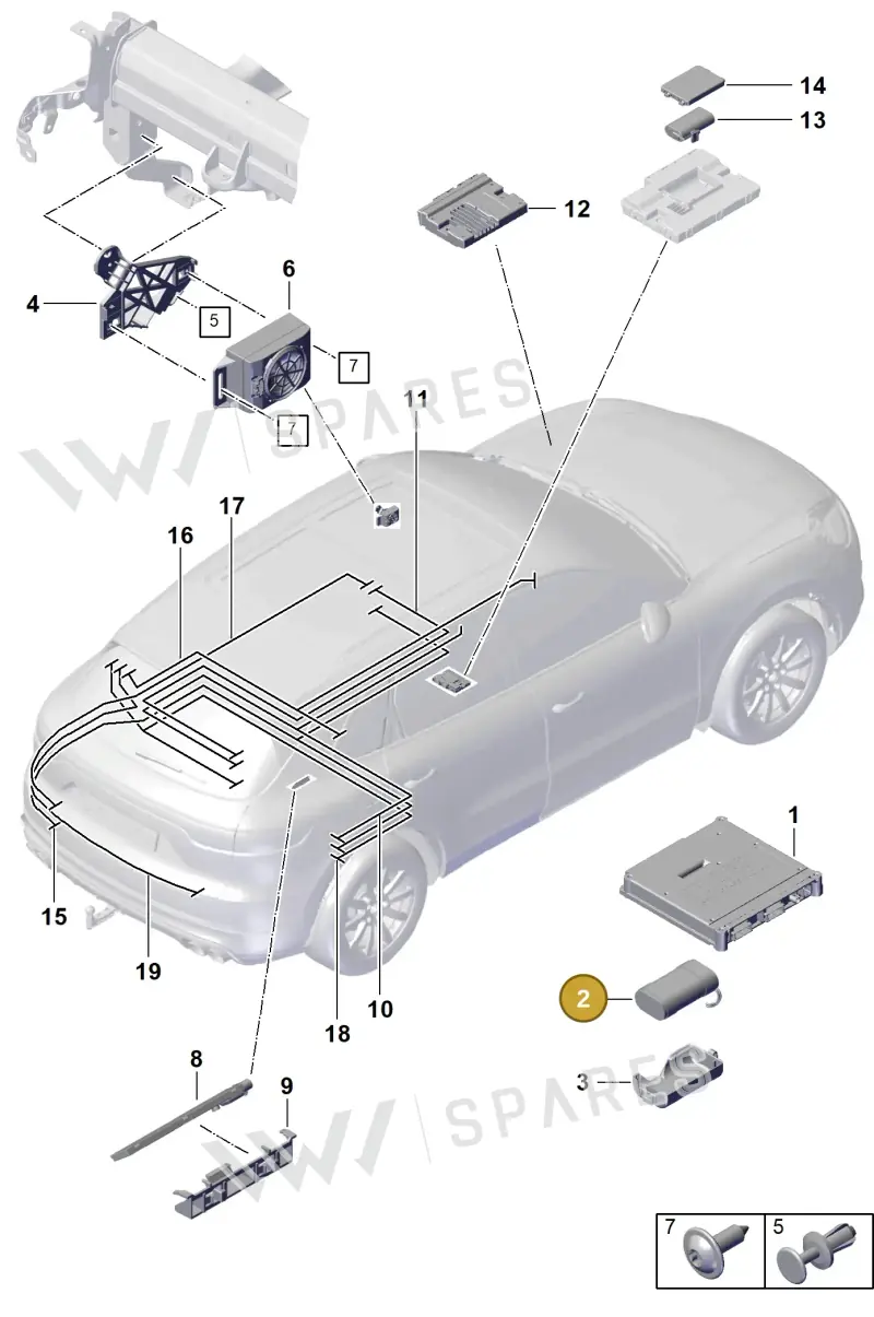 9A7915989B — Porsche Cayenne Coupe (2023-2023) diagram p60901500, position 2