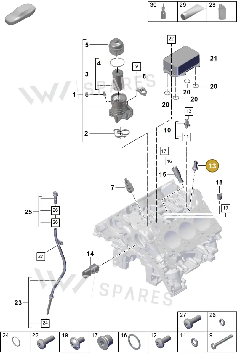 9A791908110 — Porsche Cayenne Coupe (2023-2023) diagram p60104210, position 13