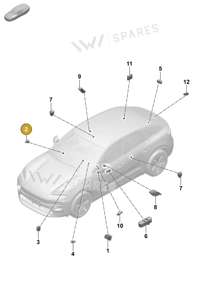 9A791923700WGI — Porsche Macan 4 (2024-) diagram p61905500, position 2