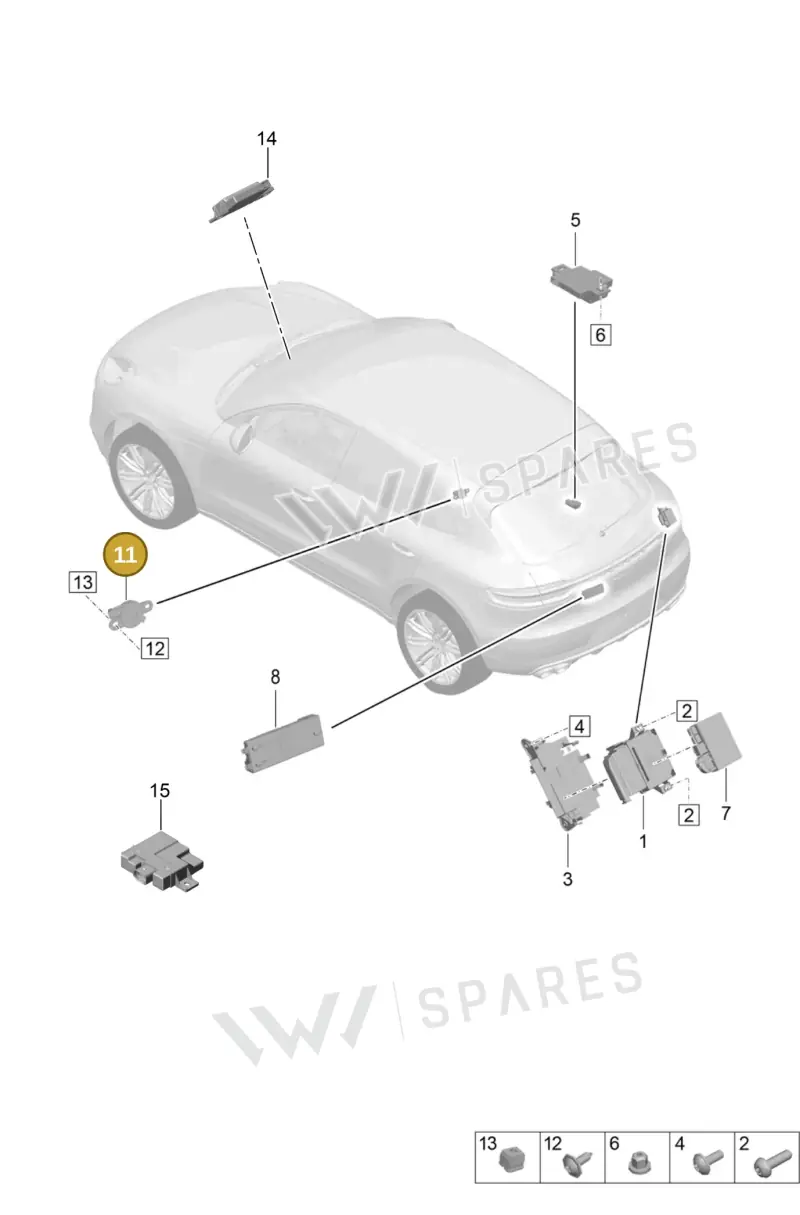 9A791927900 — Porsche Macan (2018-2022) diagram p52901035, position 11
