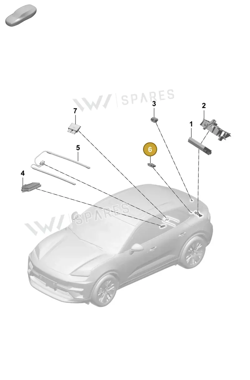 9A791927900 — Porsche Macan (2024-2024) diagram p61901100, position 6