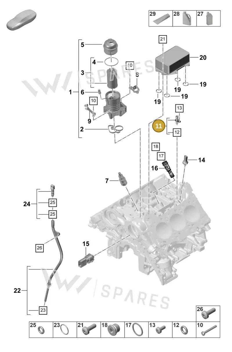 9A791952510 — Porsche Panamera (2023-2025) diagram p58104210, position 11