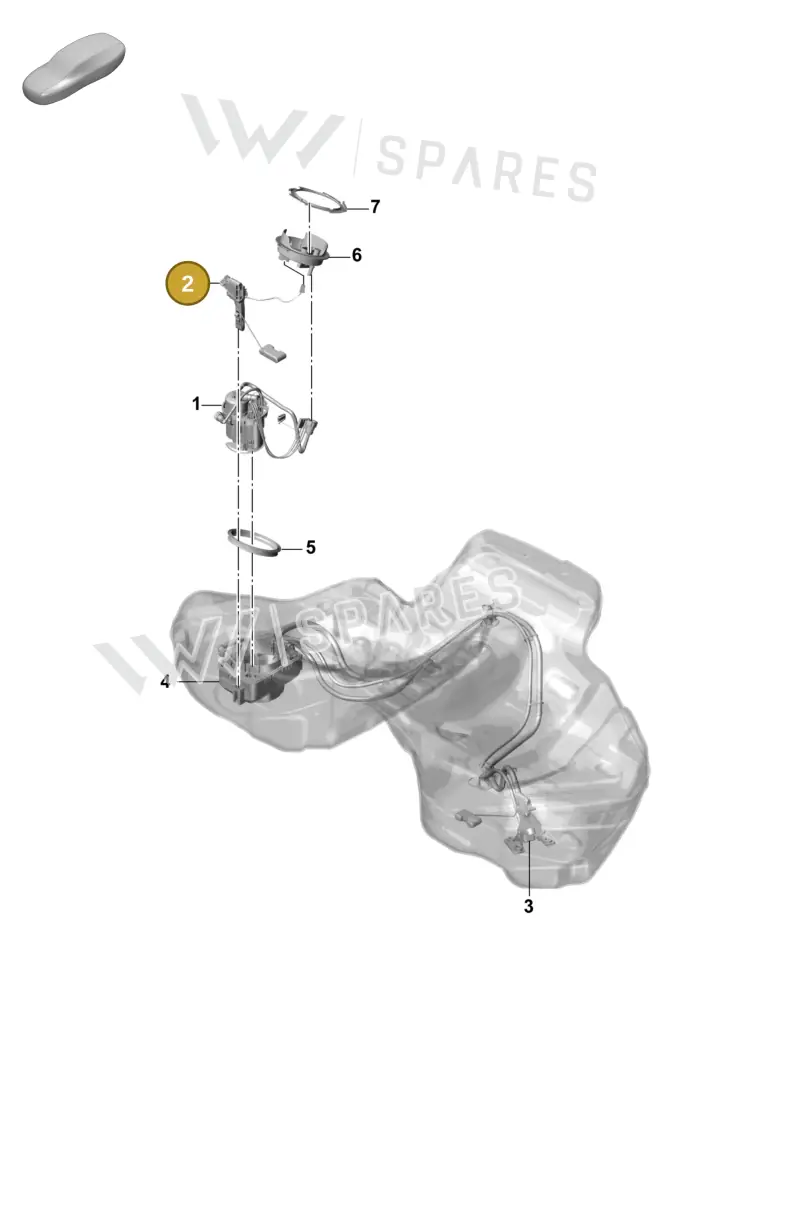 9A791967300 — Porsche Panamera (2023-2025) diagram p58201050, position 2