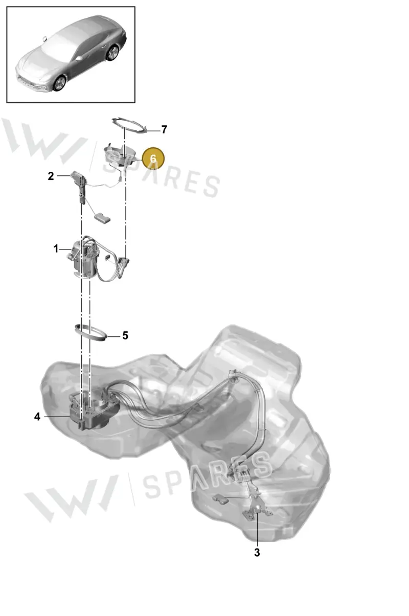 9A791967930 — Porsche Panamera (2016-2020) diagram p49201015, position 6