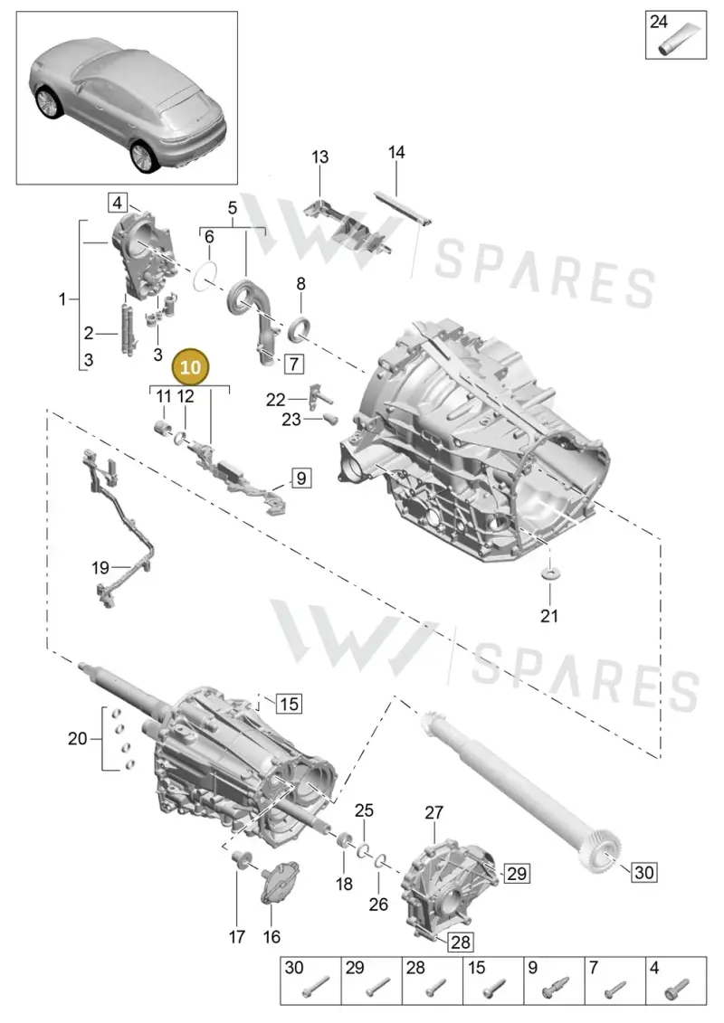 9A792732100 — Porsche Macan (2018-2022) diagram p52302110, position 10