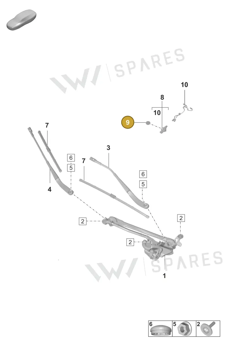 9A795560920 — Porsche Taycan Sport Turismo (2019-2024) diagram p56904000, position 9