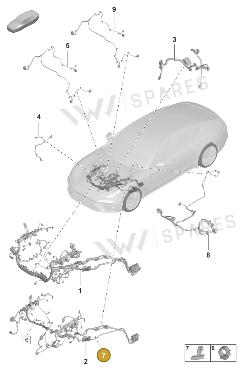 9A797185600 — Porsche Panamera (2020-2023) diagram p58902020, position 7