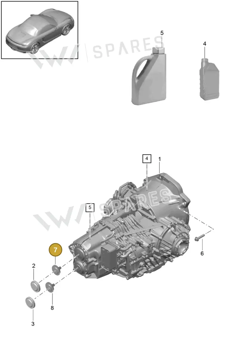 9G230237700 — Porsche Boxster (2012-2016) diagram p39320000, position 7
