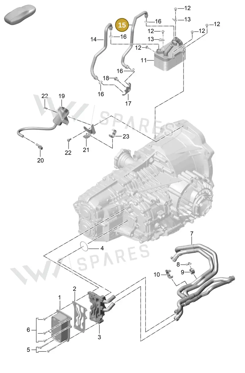 9G230708505 — Porsche Boxster Spyder (2019-2020) diagram p54360000, position 15