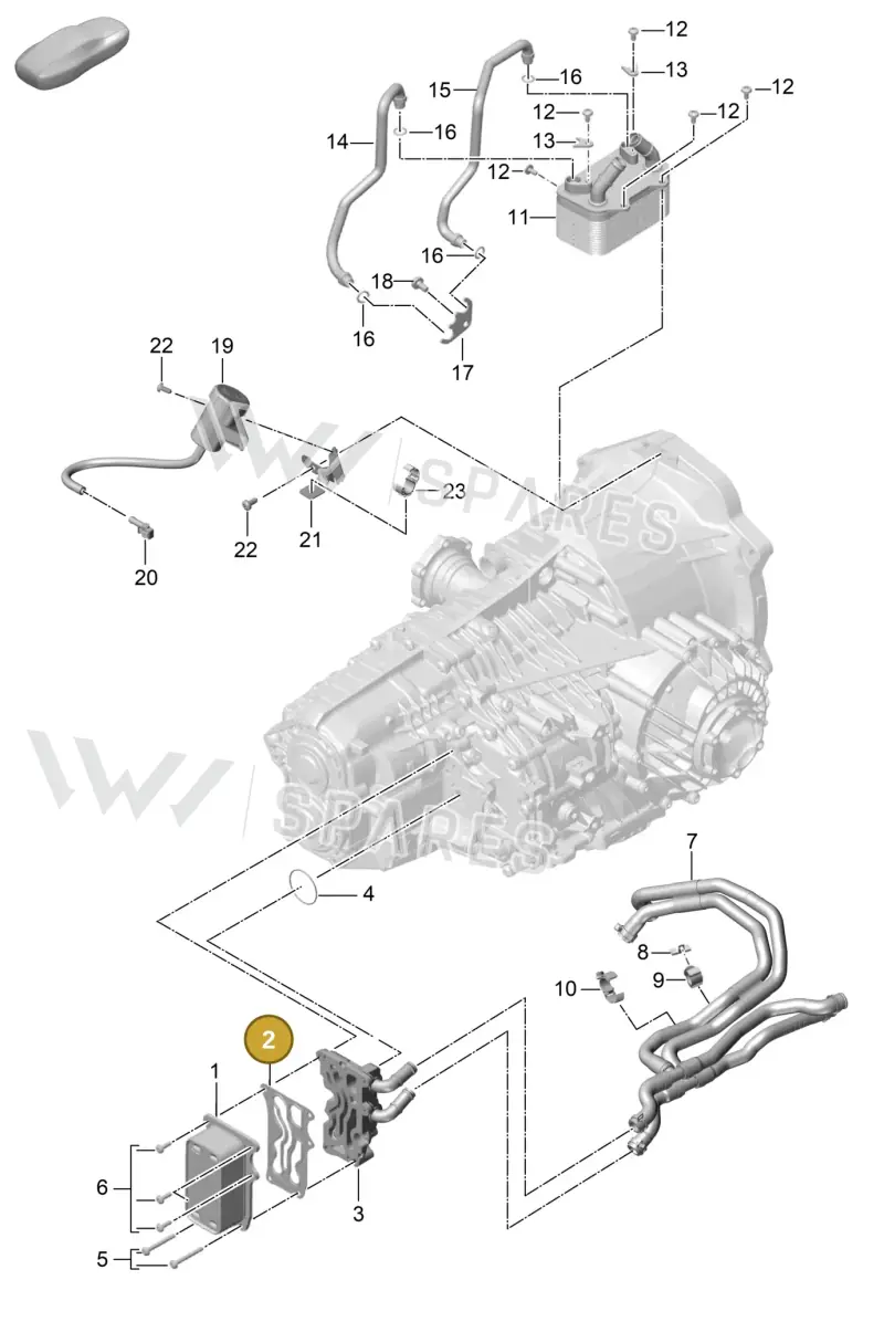 9G230724100 — Porsche Boxster Spyder (2019-2020) diagram p54360000, position 2