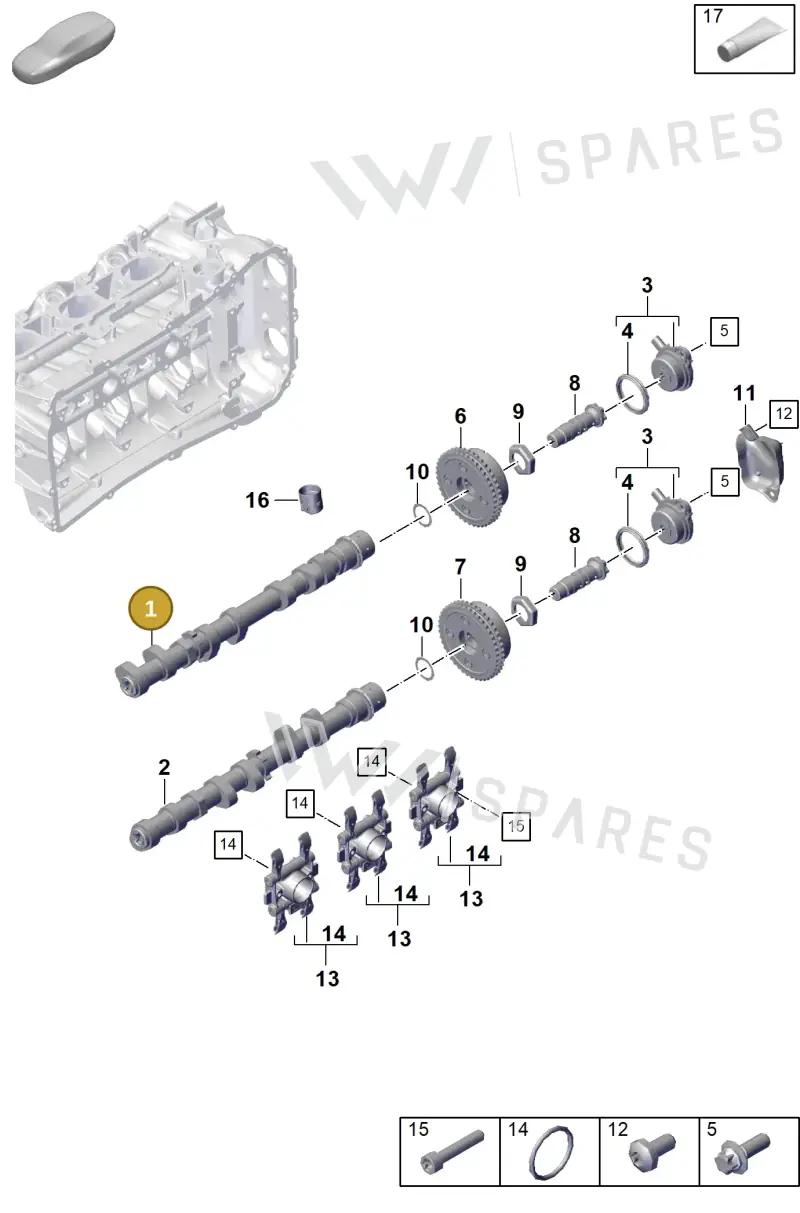9GT109101A — Porsche 911 (2021-2022) diagram p59103100, position 1