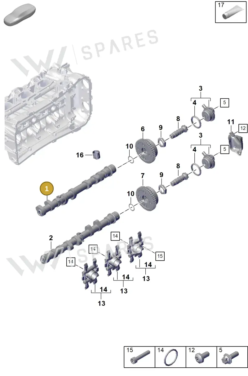 9GT109102A — Porsche 911 (2021-2022) diagram p59103100, position 1