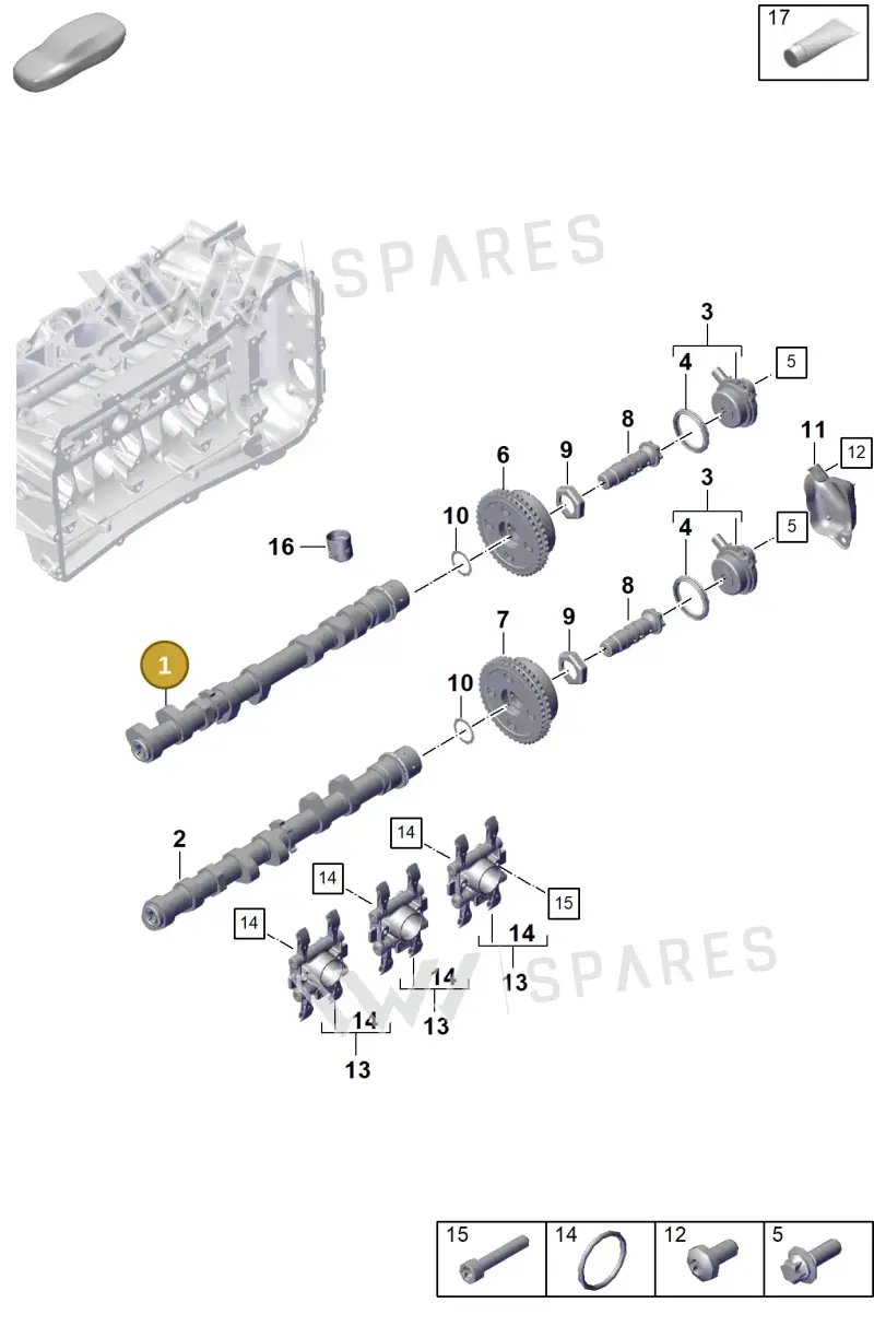 9GT109102B — Porsche 911 (2021-2022) diagram p59103100, position 1