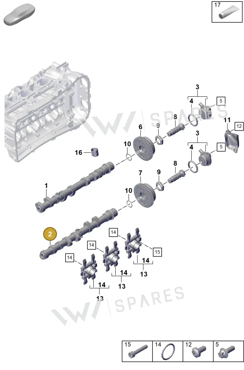 9GT109104A — Porsche 911 (2021-2022) diagram p59103100, position 2