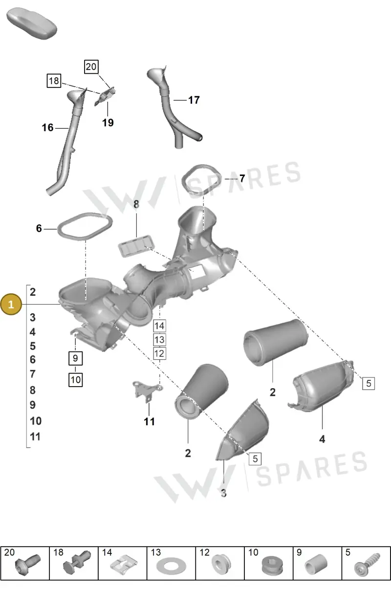 9GT129407H — Porsche 911 (2021-2022) diagram p59106000, position 1