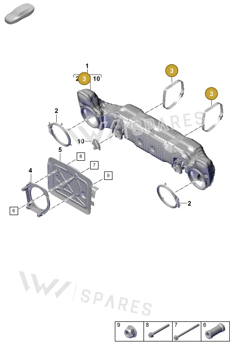 9GT251571A — Porsche 911 (2021-2022) diagram p59202300, position 3