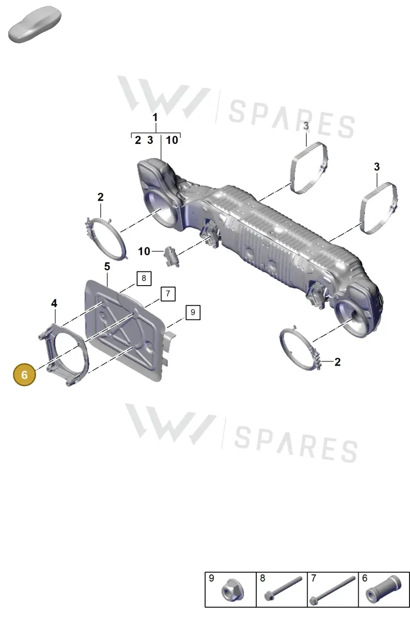 9GT253185 — Porsche 911 (2021-2022) diagram p59202300, position 6