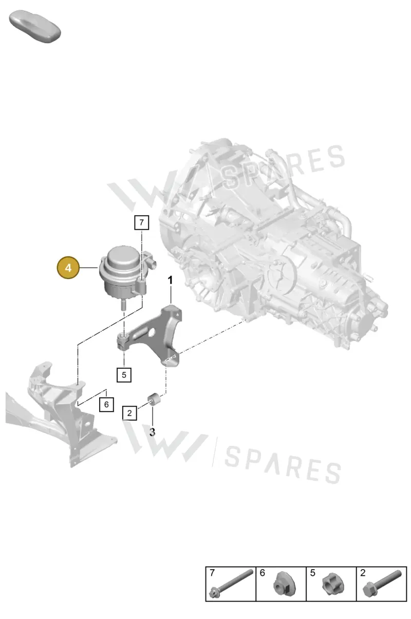 9GT399201 — Porsche Boxster Spyder (2019-2020) diagram p55306000, position 4