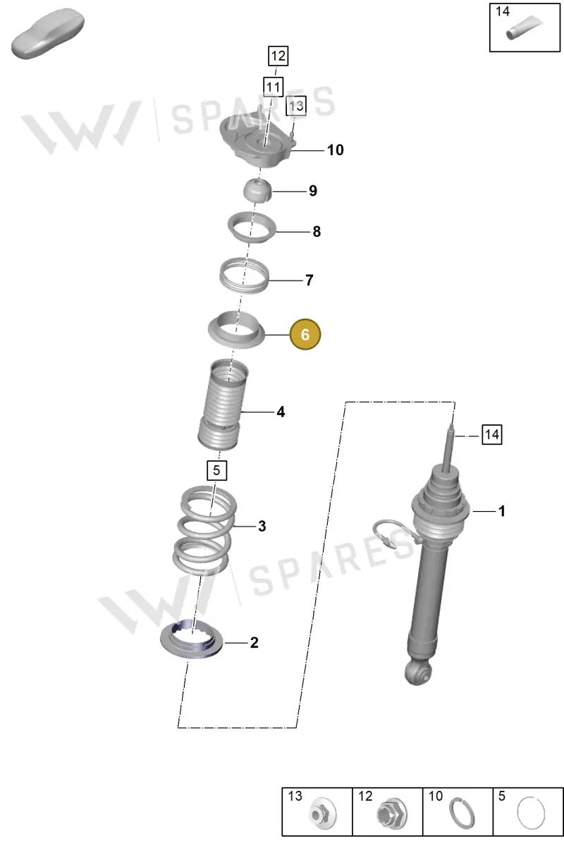 9GT411109 — Porsche 911 (2021-2022) diagram p59402000, position 6