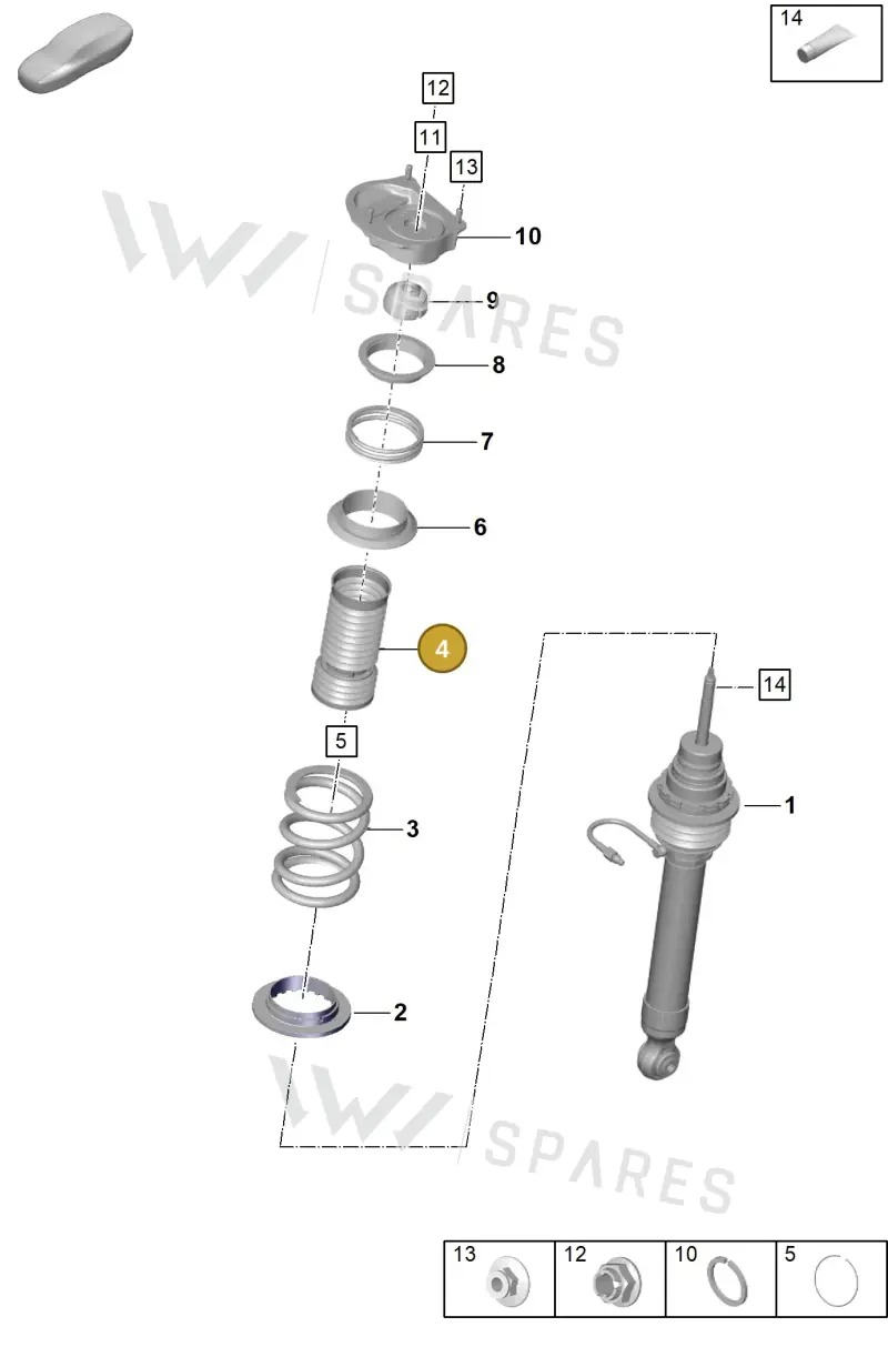9GT412137B — Porsche 911 (2021-2022) diagram p59402000, position 4