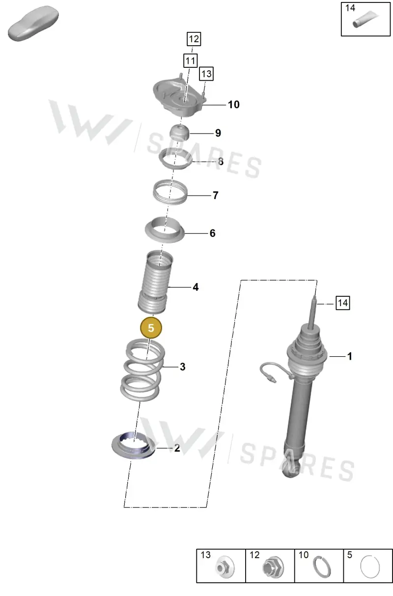 9GT412153 — Porsche 911 (2021-2022) diagram p59402000, position 5
