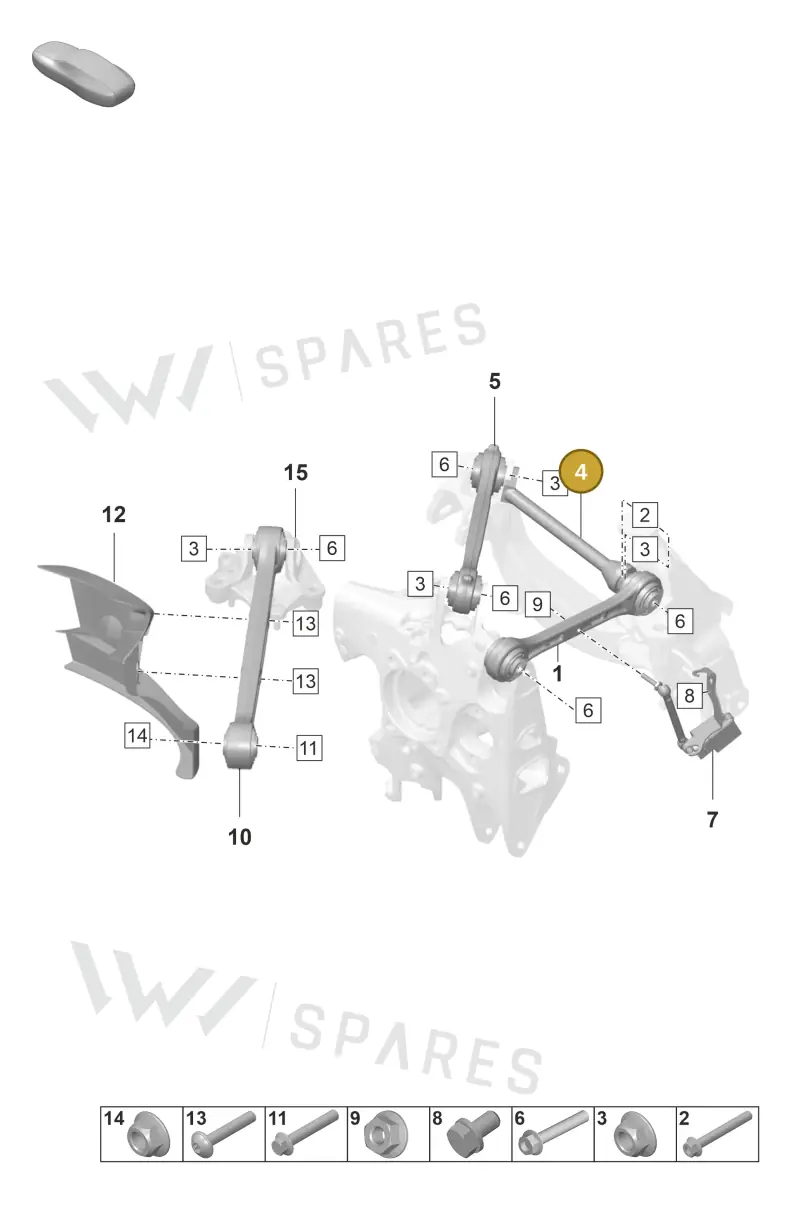 9GT505478 — Porsche 911 (2021-2022) diagram p59501050, position 4
