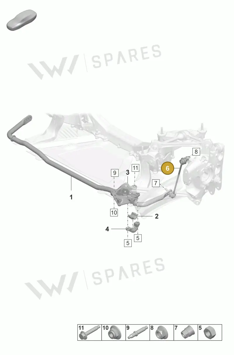 9GT511467 — Porsche 911 (2021-2022) diagram p59502100, position 6