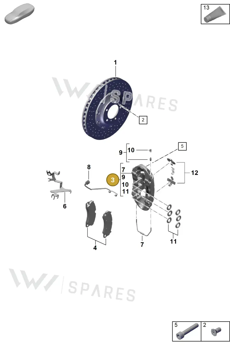 9GT615123S — Porsche Boxster Spyder (2019-2020) diagram p55602010, position 3