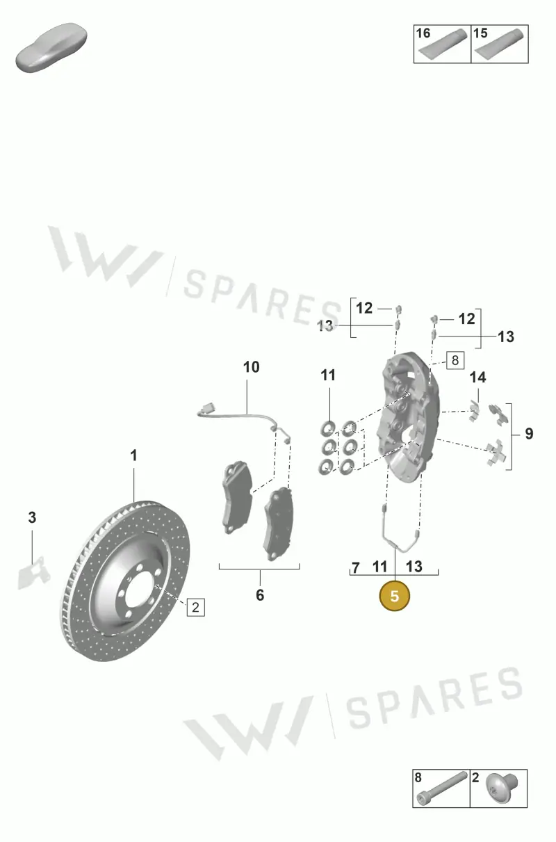 9GT615123S — Porsche 911 (2021-2022) diagram p59602010, position 5