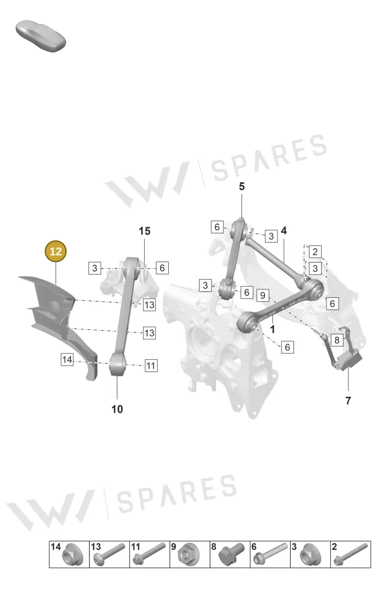 9GT615457 — Porsche 911 (2021-2022) diagram p59501050, position 12
