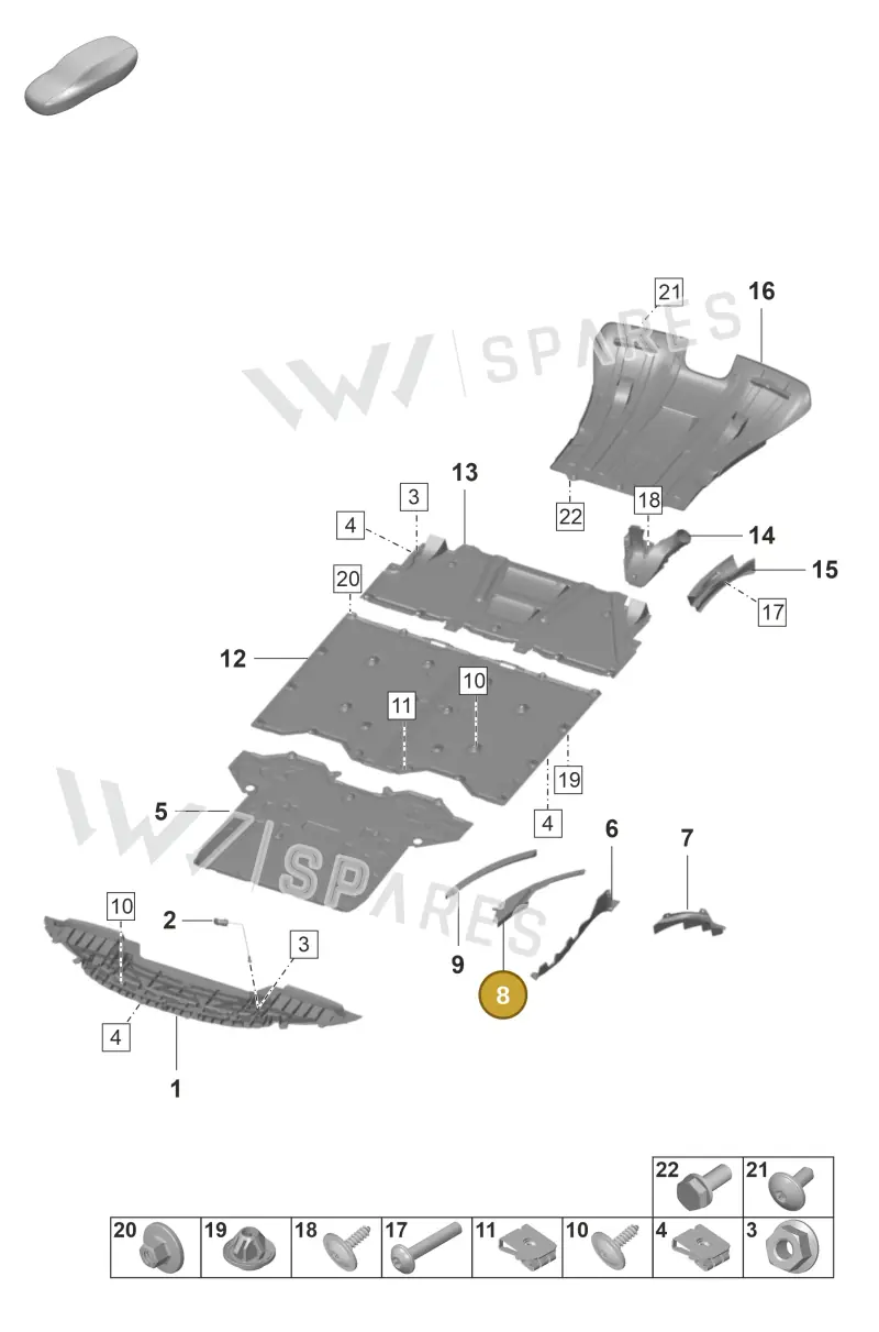 9GT805639C — Porsche 911 (2021-2022) diagram p59801700, position 8