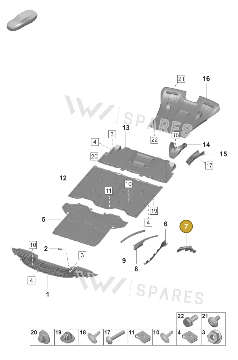 9GT805897A — Porsche 911 (2021-2022) diagram p59801700, position 7
