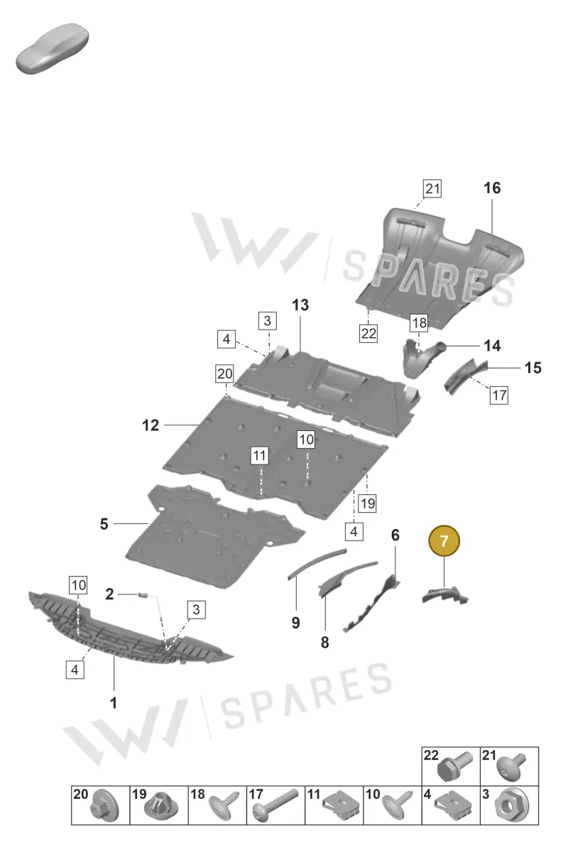 9GT805898A — Porsche 911 (2021-2022) diagram p59801700, position 7