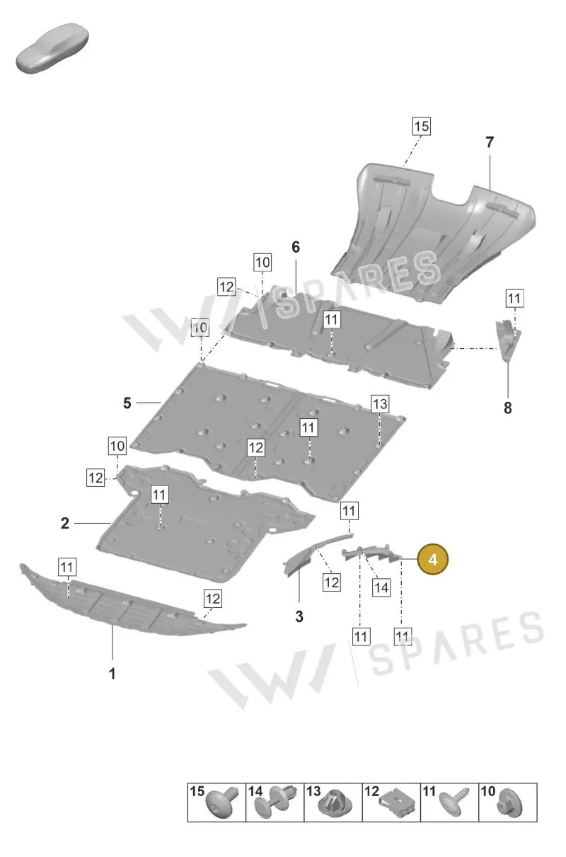 9GT805898 — Porsche GT3 RS (2021-) diagram p59801700, position 4