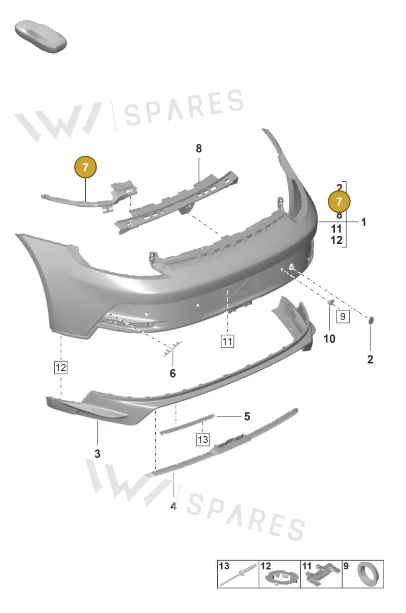 9GT807863 — Porsche 911 (2021-2022) diagram p59802500, position 7