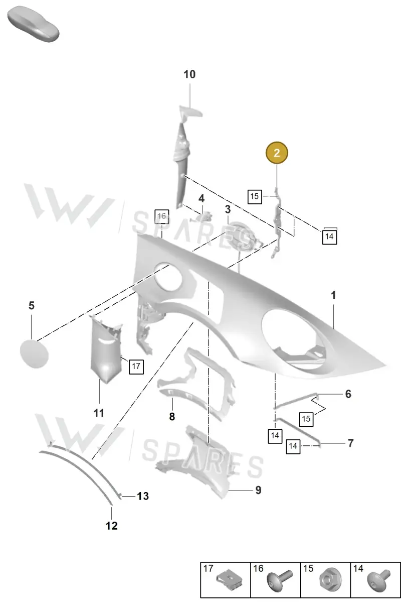 9GT809573 — Porsche 911 (2021-2022) diagram p59801410, position 2
