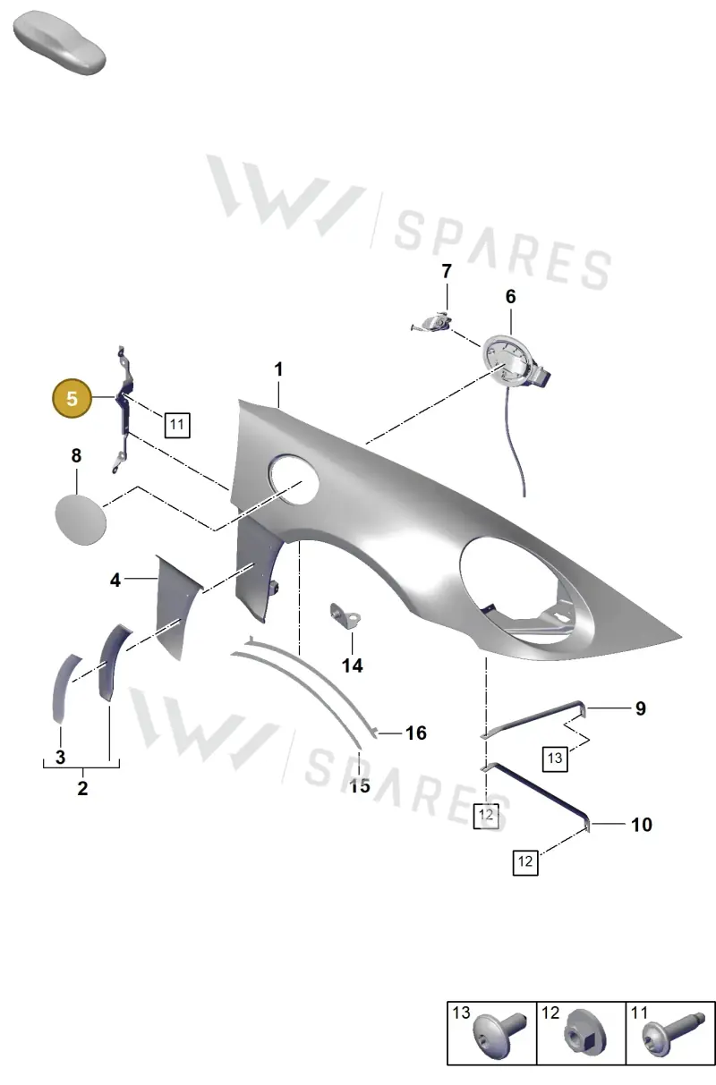 9GT809574A — Porsche 911 (2021-2022) diagram p59801420, position 5
